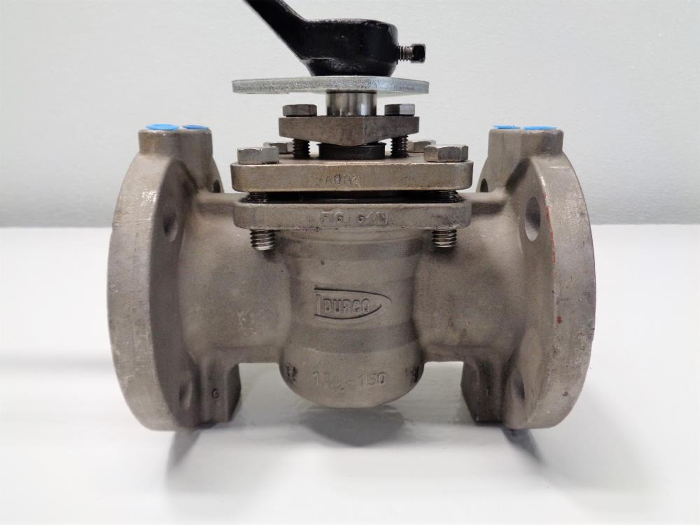 Durco 1-1/2" 150# CF8M Plug Valve #1.5-G4-11C110T0M11A